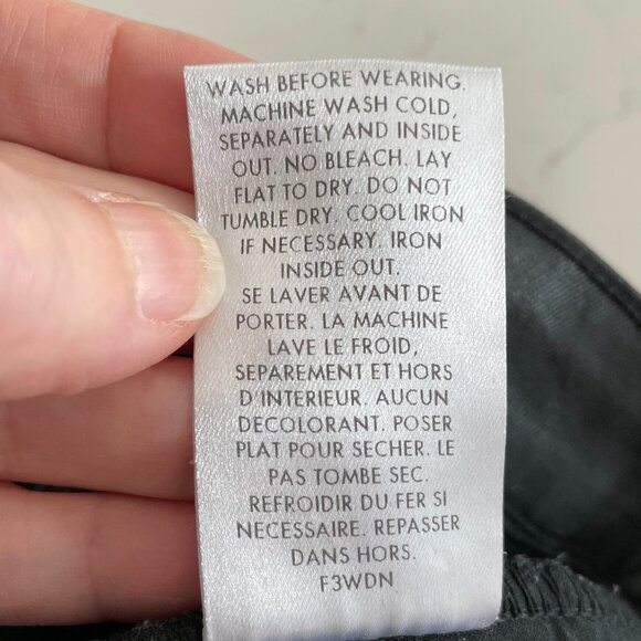 Eileen Fisher 5 Pocket Sleek Coated Waxed Organic Cotton Skinny Jeans Black 8 - Picture 12 of 13